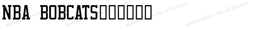 NBA Bobcats字体转换